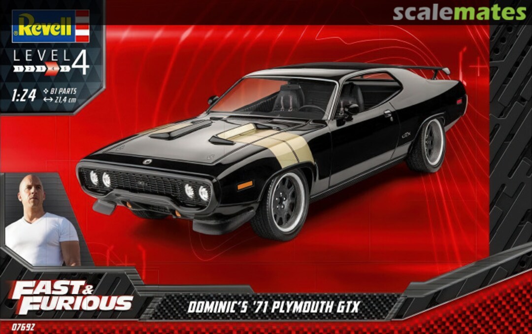 Boxart Dominic's '71 Plymouth GTX 07692 Revell Boxart Dominic's '71 Plymouth GTX 07692 Revell