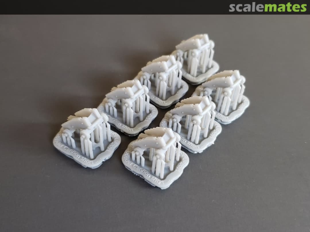 Boxart Carriages for 12-pounder Cannons, short-pattern (set of 7) 96-carriages 12# short-7 Model Monkey Boxart Carriages for 12-pounder Cannons, short-pattern (set of 7) 96-carriages 12# short-7 Model Monkey