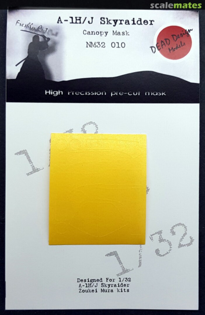 Boxart A-1H/J Skyraider - Canopy Mask NM32010 DEAD Design Models