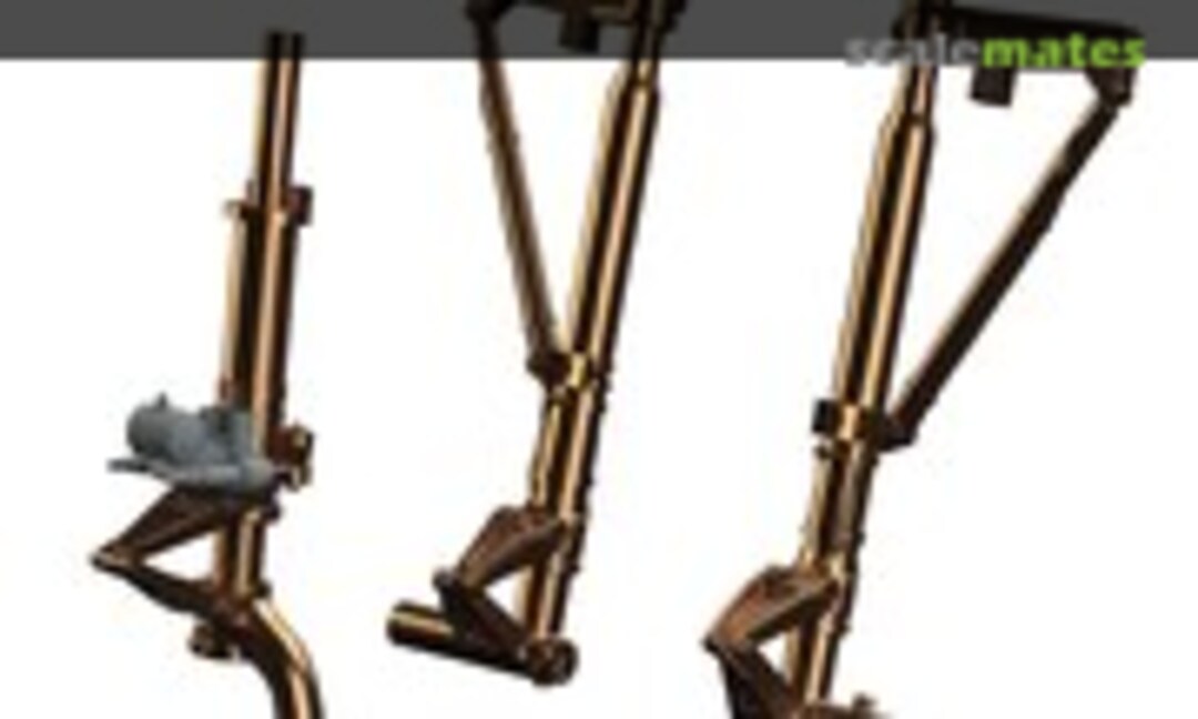 1:48 P-38J undercarriage legs, bronze (Eduard 648784)