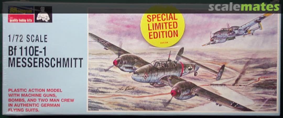 Boxart Messerschmitt BF110E-1 PA162 Monogram Boxart Messerschmitt BF110E-1 PA162 Monogram