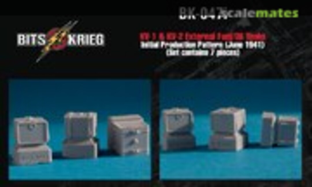 1:35 KV-1 & KV-2 (Model 1940) External Fuel / Oil Tanks (BitsKrieg BK-047i) BK-047i