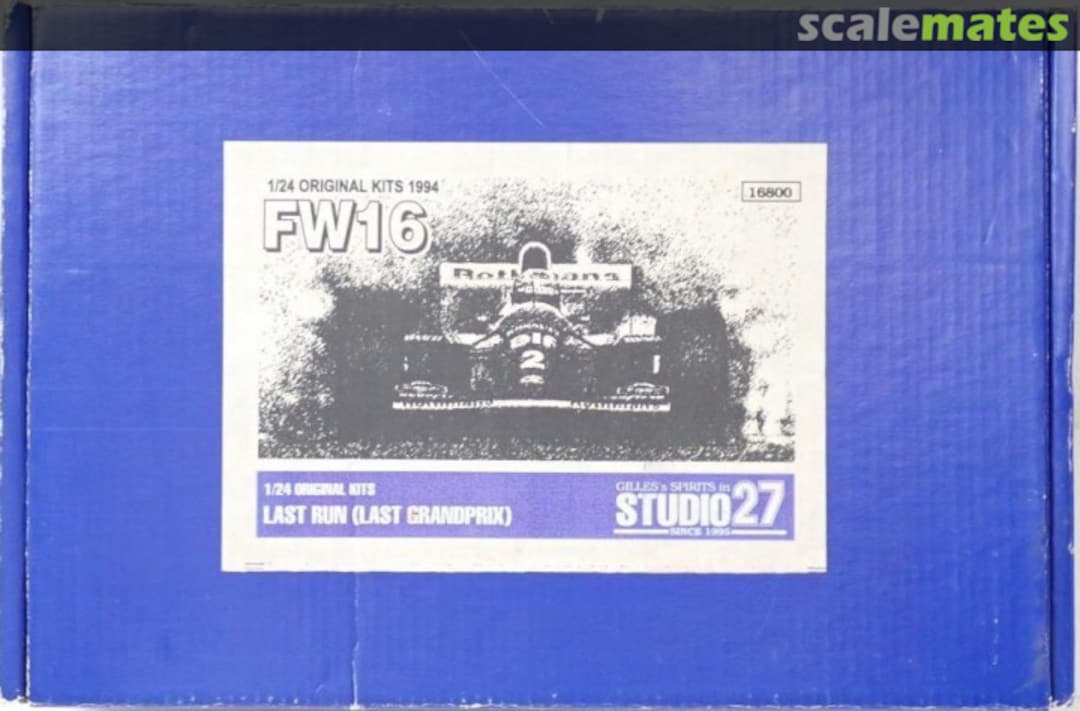 Boxart Williams FW16 Last Run (Last GrandPrix) ST27-AS94 Studio27 Boxart Williams FW16 Last Run (Last GrandPrix) ST27-AS94 Studio27
