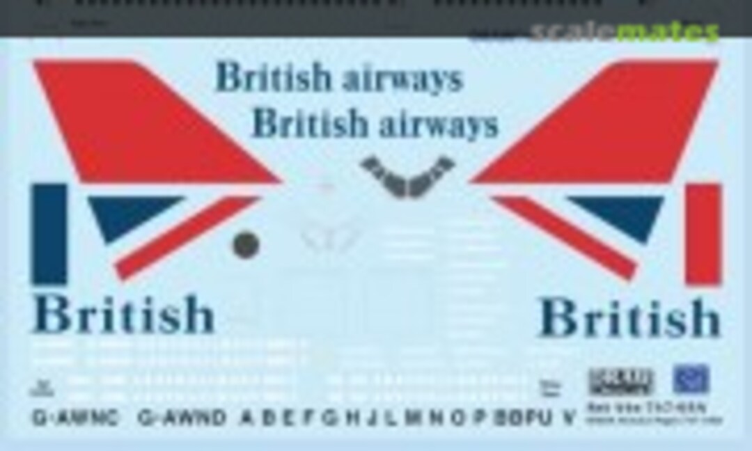 1:144 British Airways “Negus” 747-100s (Draw Decal 44-747-65A) 44-747-65A