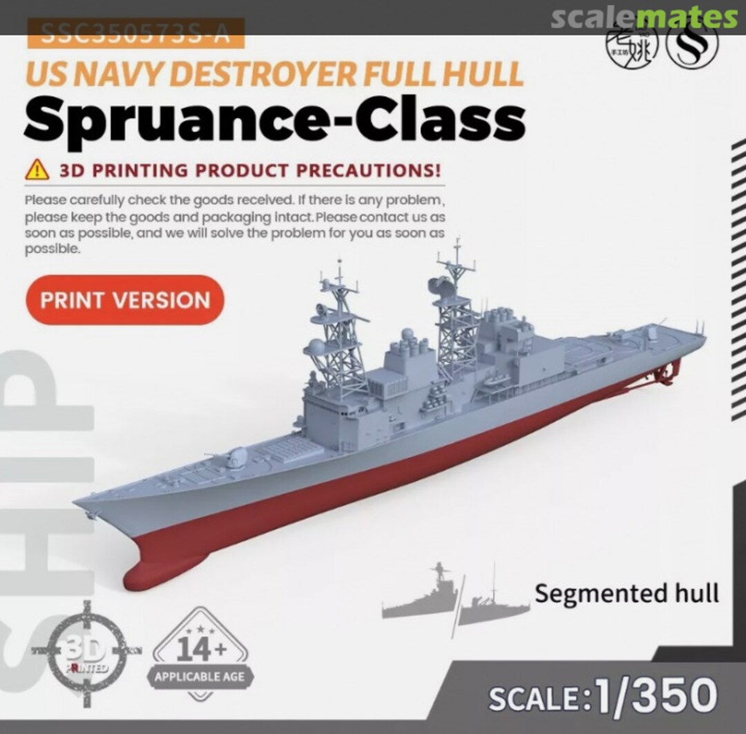 Boxart Spruance-Class Destroyer SSC350573S-A SSMODEL Boxart Spruance-Class Destroyer SSC350573S-A SSMODEL
