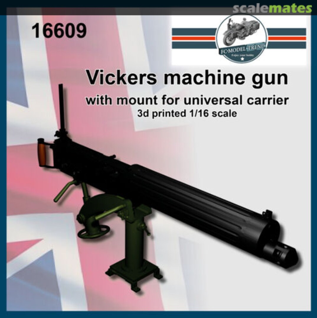 Boxart Vickers machine gun w/ Universal carrier mount 16609 FC Model Trend Boxart Vickers machine gun w/ Universal carrier mount 16609 FC Model Trend