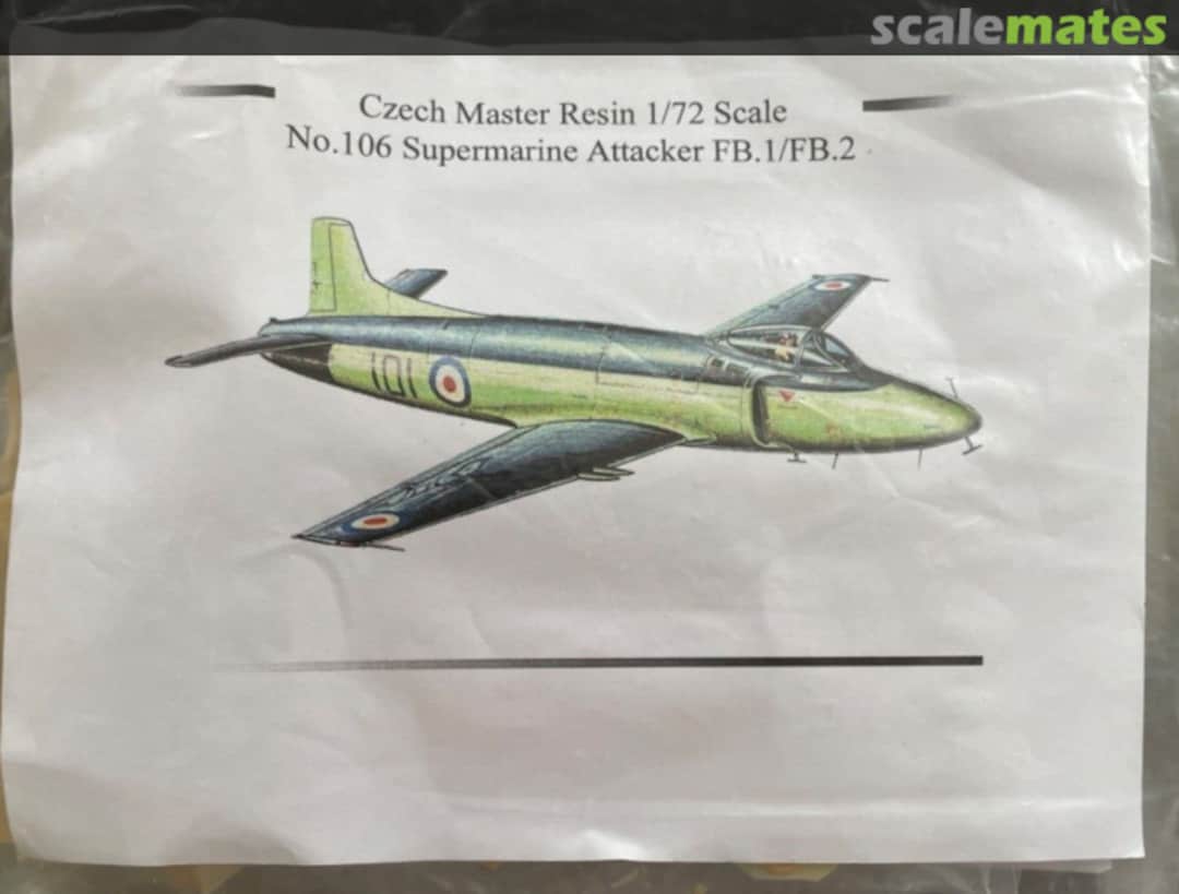 Boxart Supermarine Attacker FB.1/FB.2 106 CMR Boxart Supermarine Attacker FB.1/FB.2 106 CMR