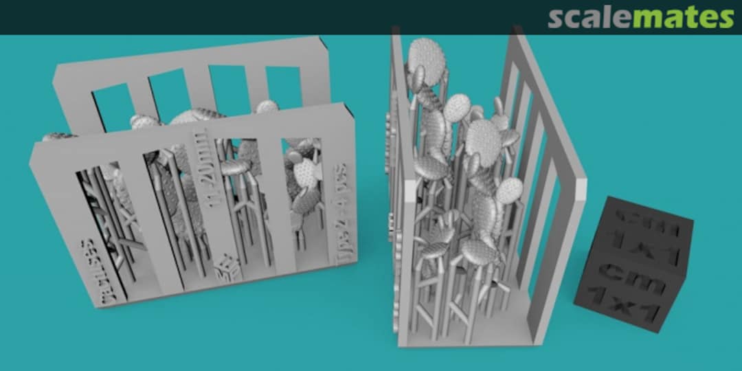 Boxart Cactuses type 2 - 4 pieces - 11-20 mm 99160116 EMP3d