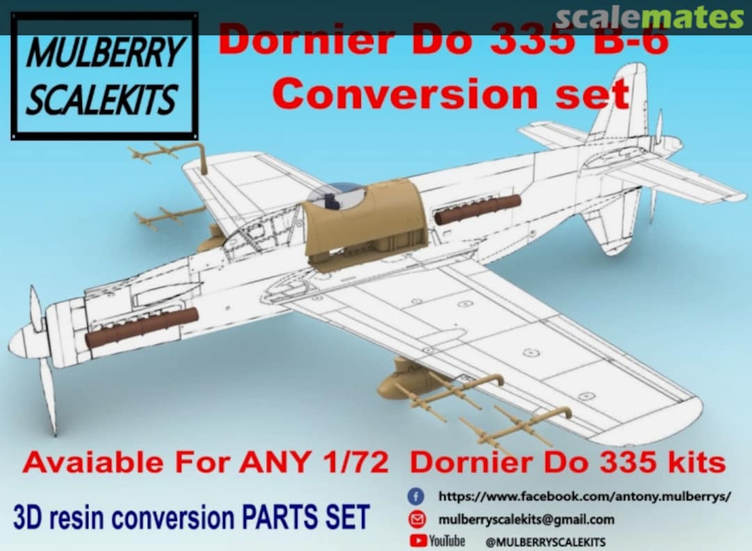 Boxart Dornier Do 335 B-6 Conversion Set  Mulberry Scalekits