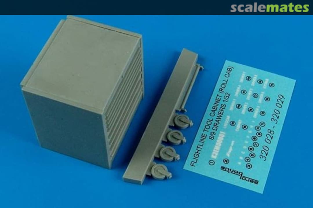 Boxart USAF Flightline tool cabinet (roll cab) 9 drawers 320 028 Aerobonus Boxart USAF Flightline tool cabinet (roll cab) 9 drawers 320 028 Aerobonus