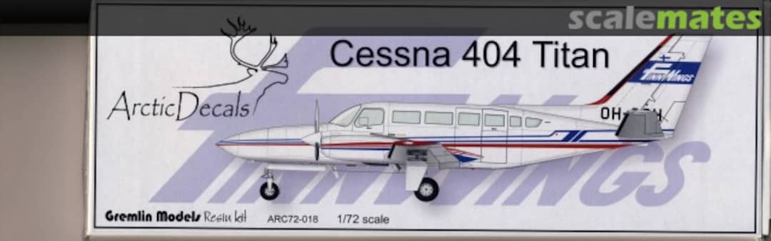 Boxart Cessna 404 Titan Finnwings ARC72-018 Gremlin Models
