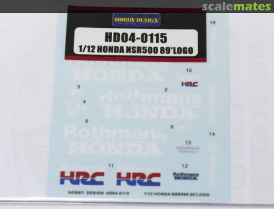 Boxart Honda NSR500 1989 Logo HD04-0115 Hobby Design Boxart Honda NSR500 1989 Logo HD04-0115 Hobby Design