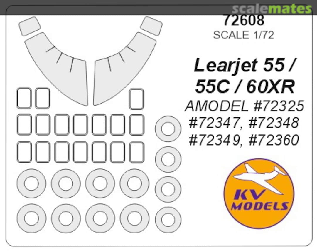 Boxart Learjet 55 / 55C / 60XR 72608 KV Models