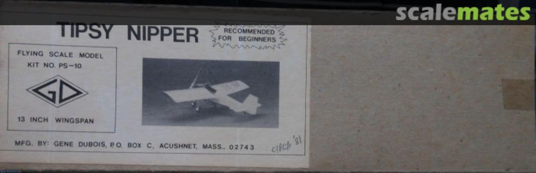 Boxart Tipsy Nipper PS-10 Gene Dubois Boxart Tipsy Nipper PS-10 Gene Dubois