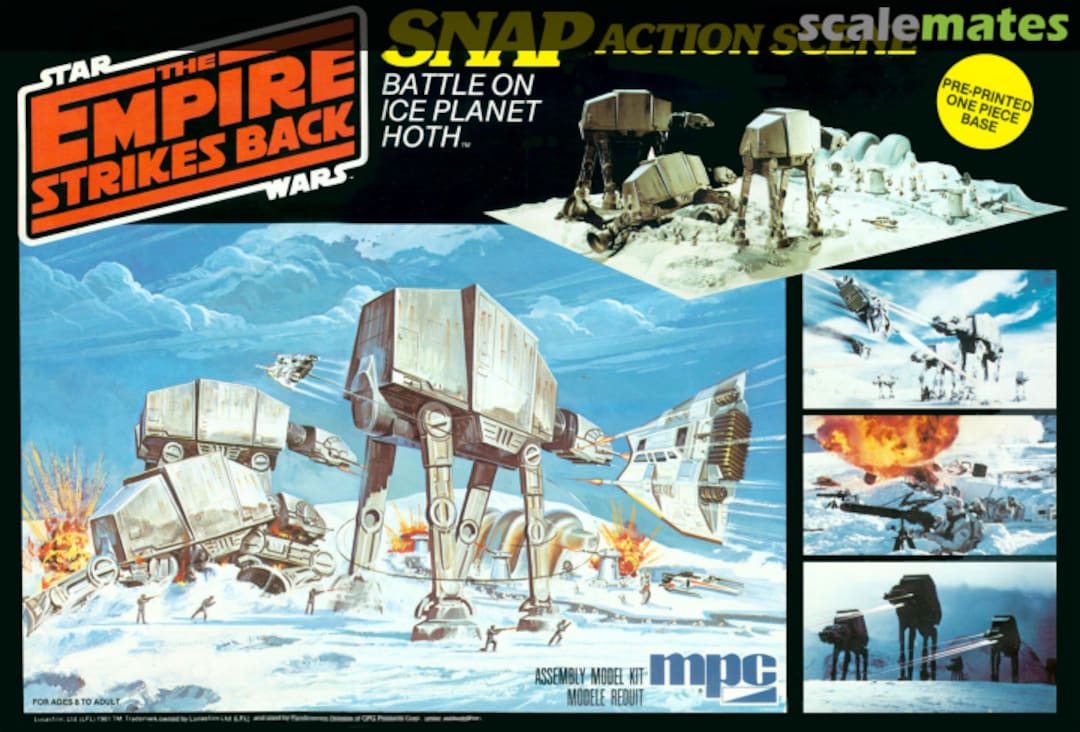 Boxart Battle on Ice Planet Hoth 1922 MPC Boxart Battle on Ice Planet Hoth 1922 MPC