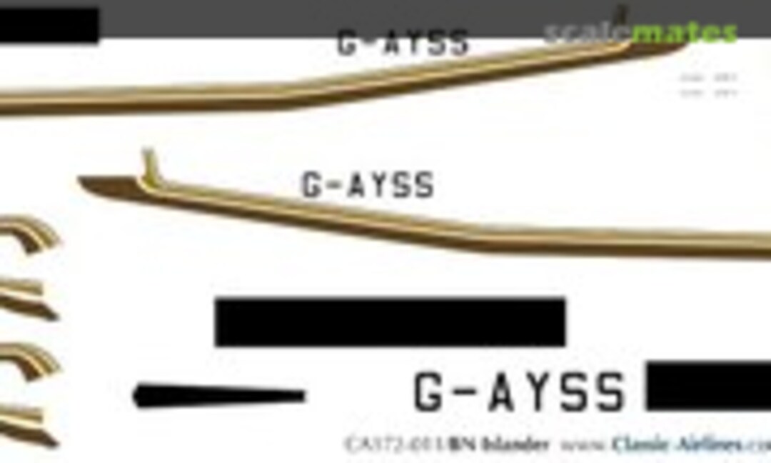 1:72 JerseyFerry Airlines BN Islander (Classic Airlines CA172-011) CA172-011