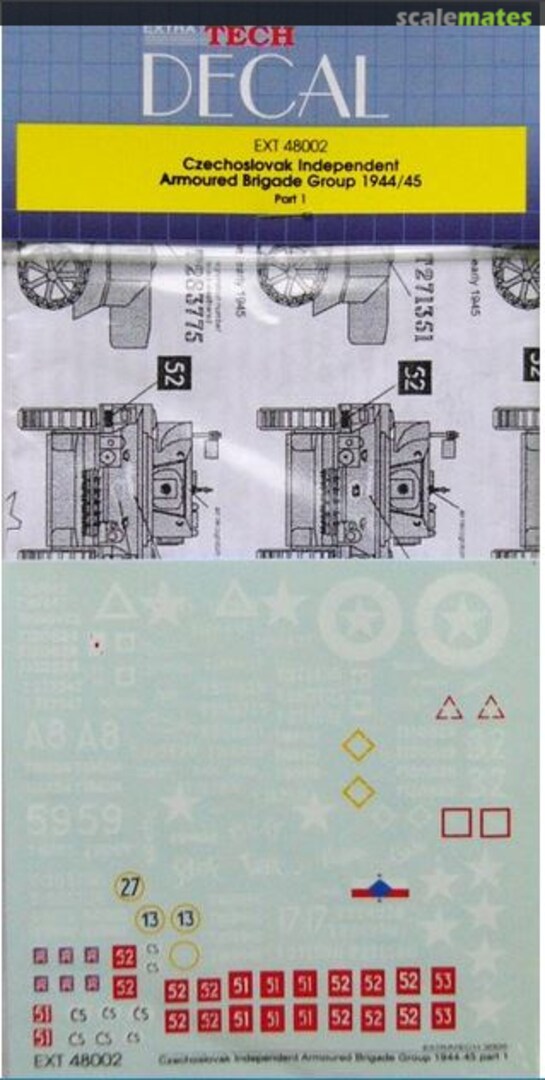 Boxart Czechoslovak Independent Armoured Brigade Group 1944/1945 EXT48002 Extratech Boxart Czechoslovak Independent Armoured Brigade Group 1944/1945 EXT48002 Extratech