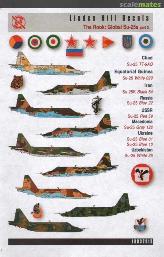Boxart Global Sukhoi Su-25 The Rook Part 2 LHD32013 Linden Hill Decals Boxart Global Sukhoi Su-25 The Rook Part 2 LHD32013 Linden Hill Decals