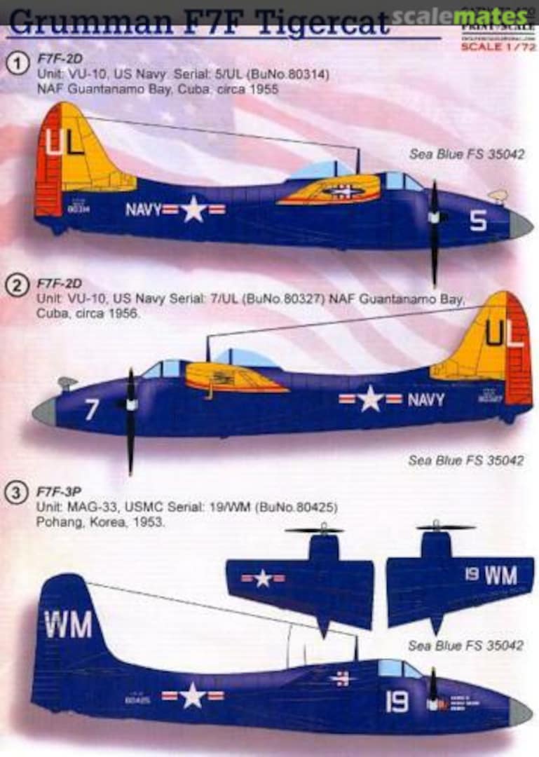 Boxart Grumman F7F Tigercat 72-420 Print Scale Boxart Grumman F7F Tigercat 72-420 Print Scale