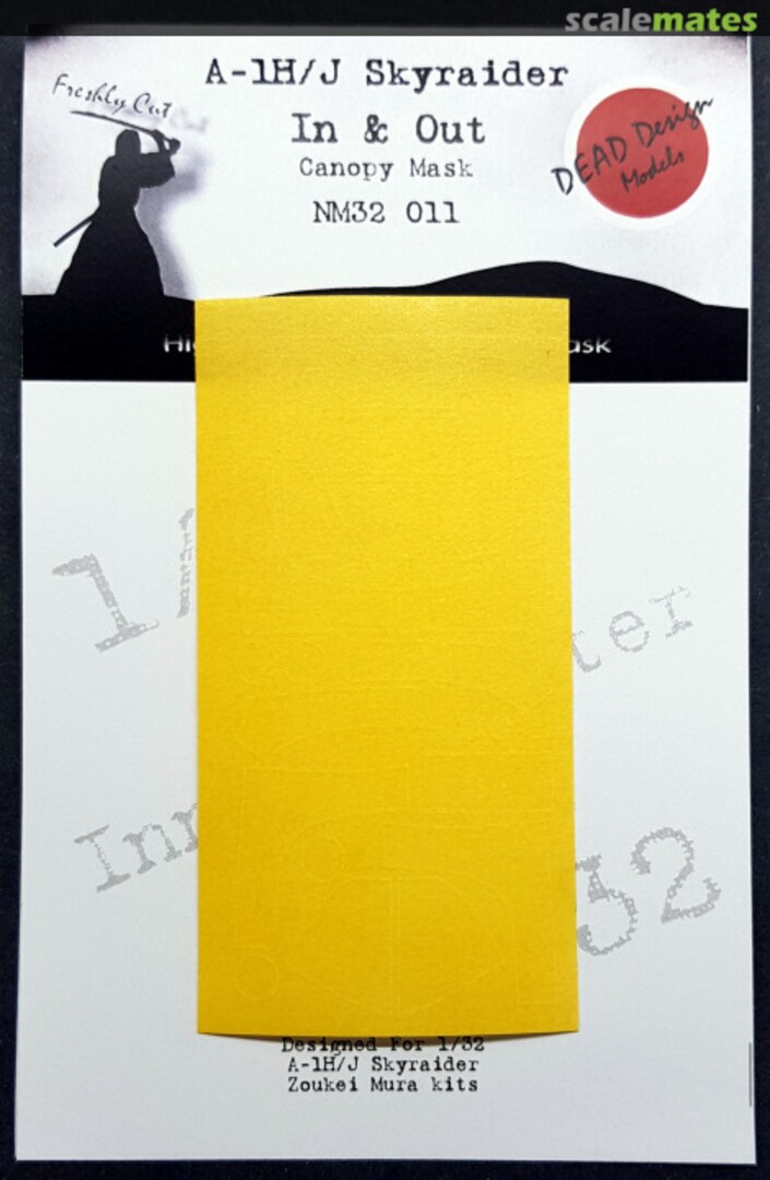 Boxart A-1H/J Skyraider - Canopy Mask NM32011 DEAD Design Models Boxart A-1H/J Skyraider - Canopy Mask NM32011 DEAD Design Models