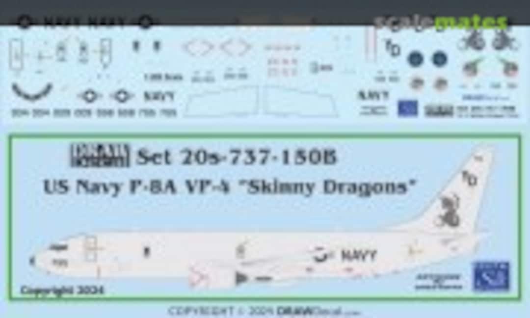 1:200 US Navy VP-4 “Skinny Dragons” P-8As Poseidons (Draw Decal 20-737-150B) 20-737-150B