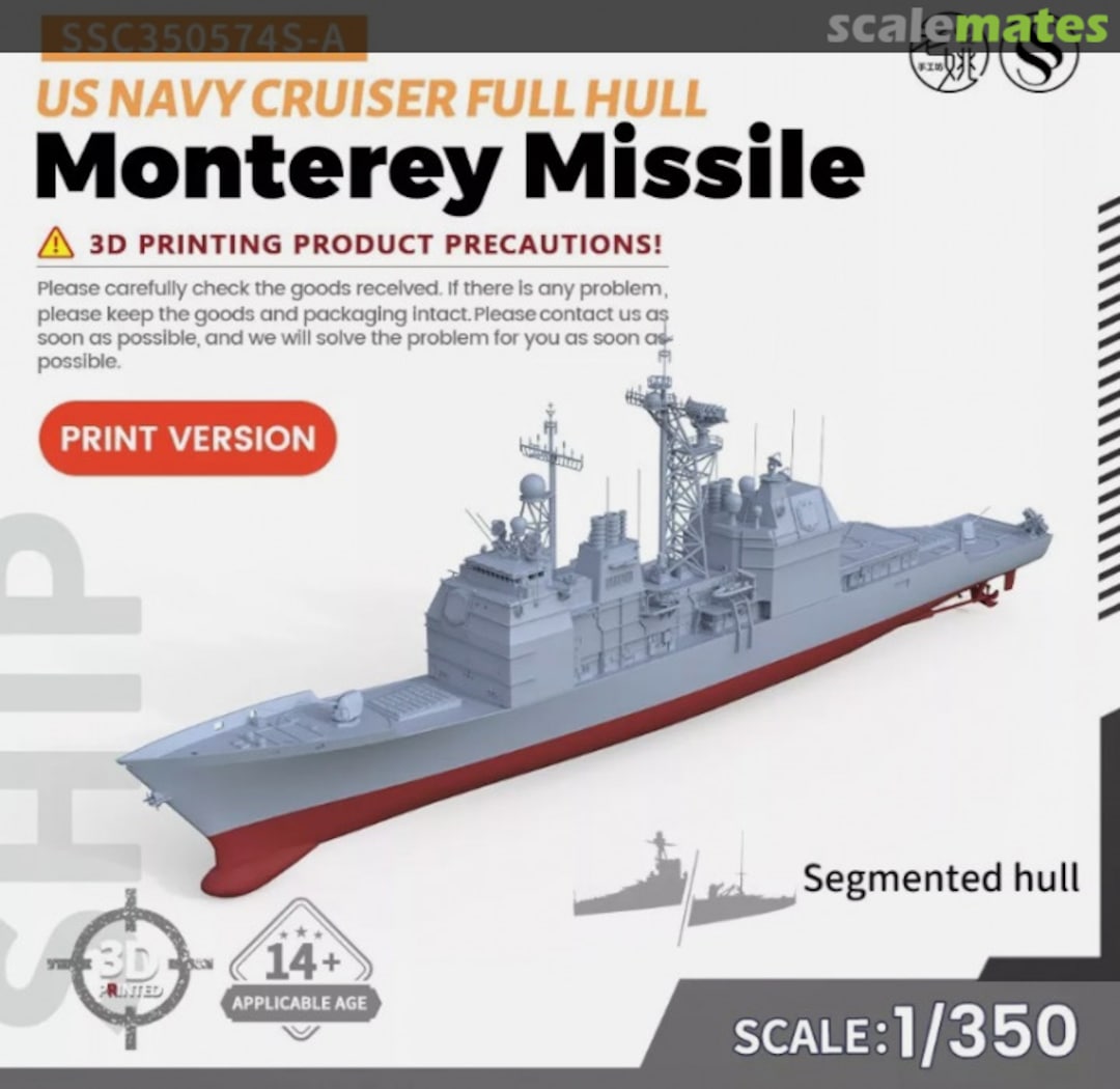 Boxart Monterey Missile Cruiser SSC350574S-A SSMODEL Boxart Monterey Missile Cruiser SSC350574S-A SSMODEL