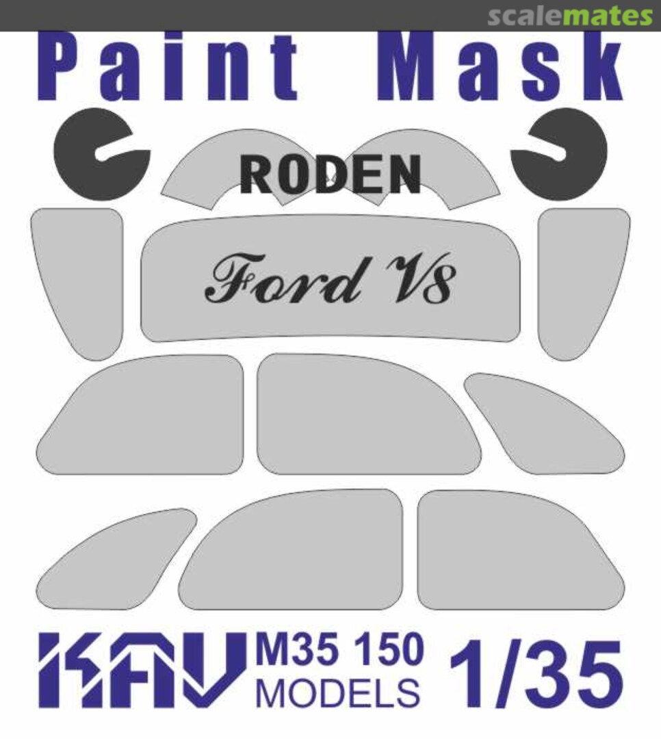 Boxart Ford V8 paint mask (Roden) kav m35 150 KAV models Boxart Ford V8 paint mask (Roden) kav m35 150 KAV models