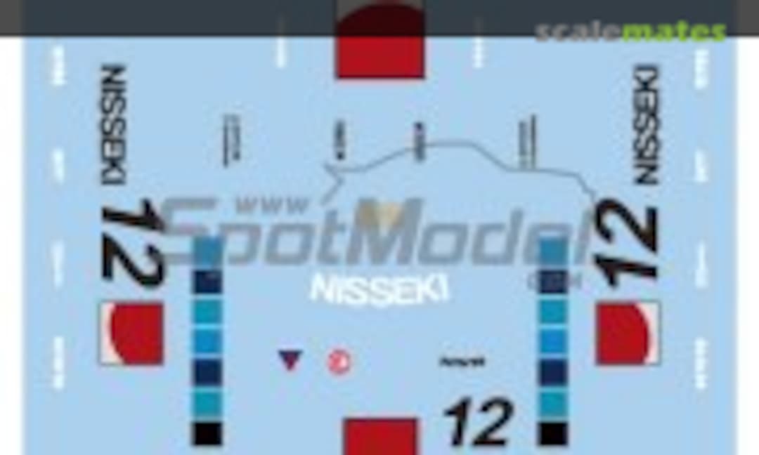 1:24 Porsche 962C Trust Racing Team sponsored by Nisseki #12 (Print Lab Decals PLB2-523619) PLB2-523619