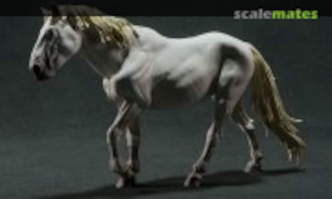 1:48 Camargue horse - female walking (EMP3d 48130281) 48130281