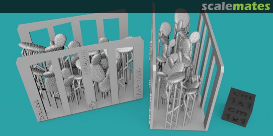 Boxart Cactuses type 2 - 4 pieces - 17-29 mm 99160117 EMP3d Boxart Cactuses type 2 - 4 pieces - 17-29 mm 99160117 EMP3d