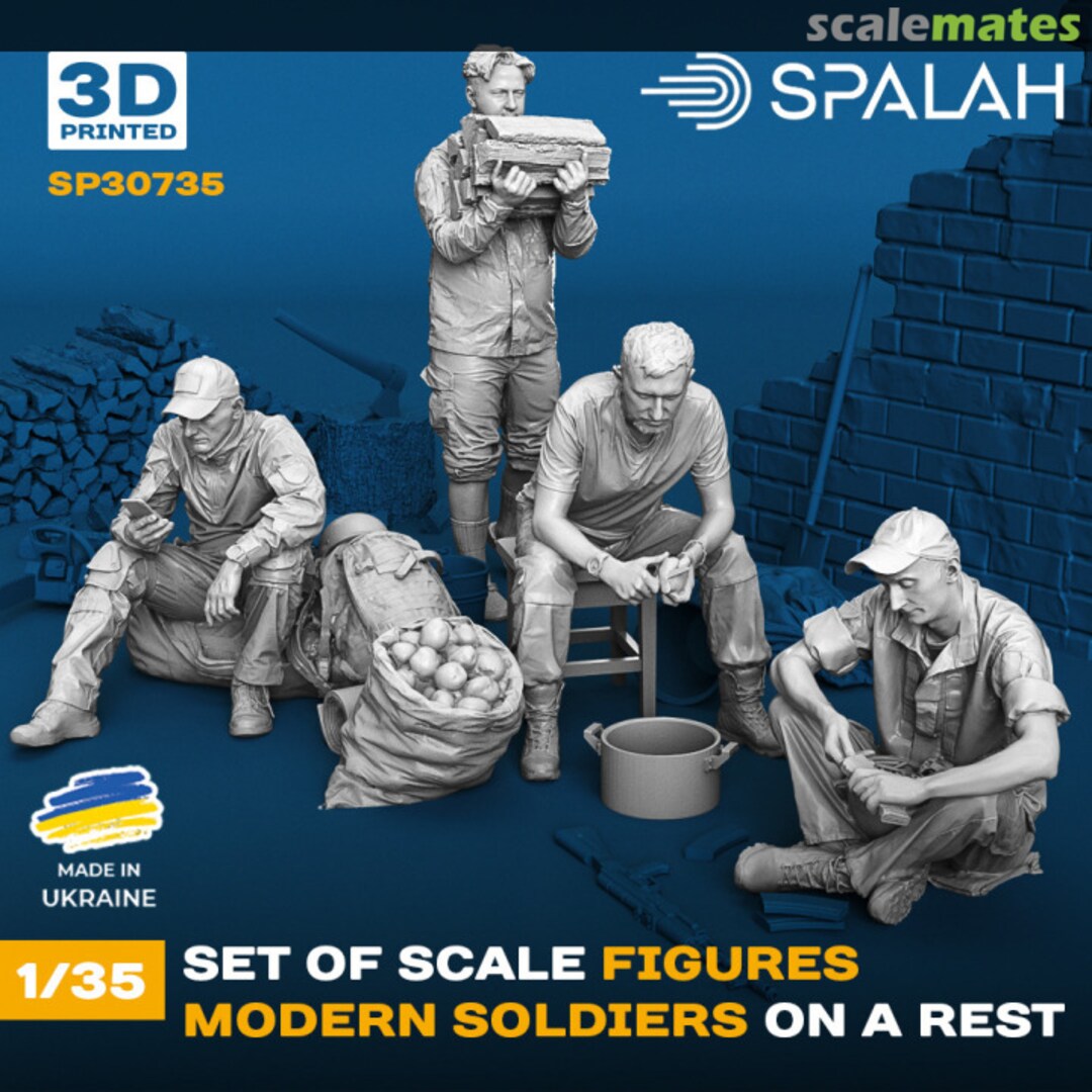 Boxart Modern soldiers on a rest SP30735 Spalah Boxart Modern soldiers on a rest SP30735 Spalah