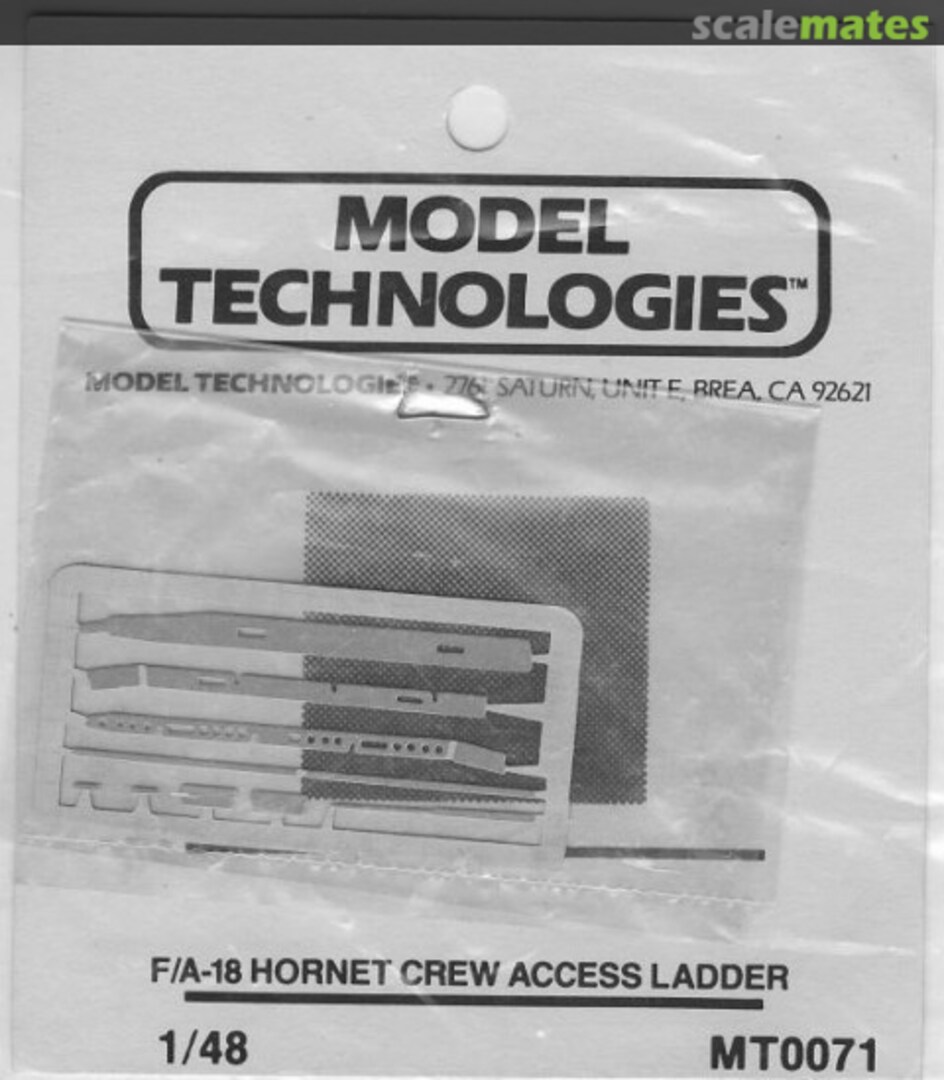 Boxart F/A-18 Hornet Crew Access Ladder MT0071 Model Technologies Boxart F/A-18 Hornet Crew Access Ladder MT0071 Model Technologies