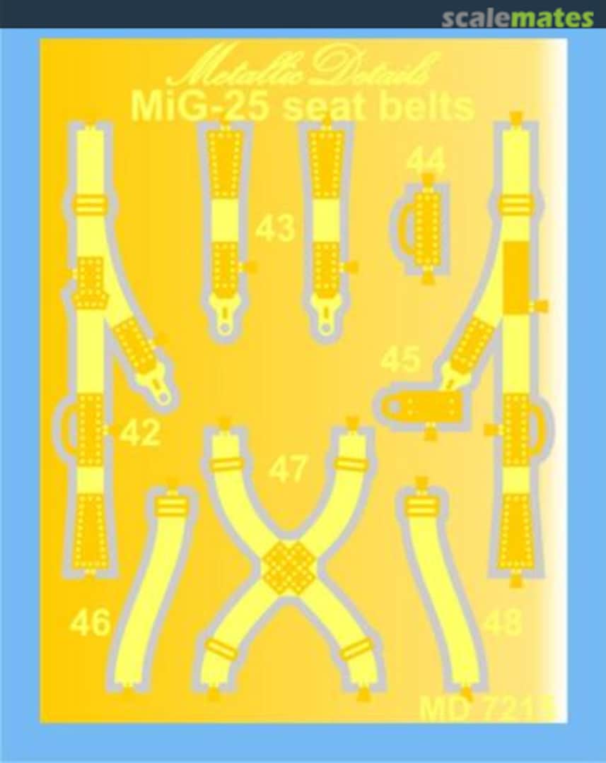 Boxart MiG-25 MD7215 Metallic Details Boxart MiG-25 MD7215 Metallic Details