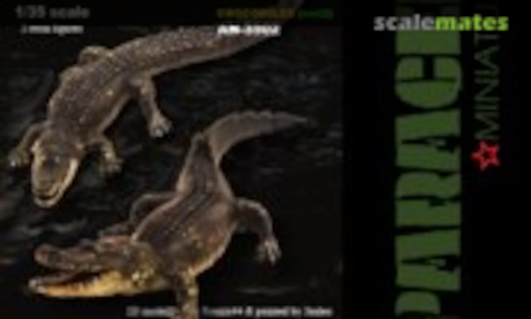 1:35 Crocodiles/Alligators (Set 2) (Paracel Miniatures AN-3502) AN-3502