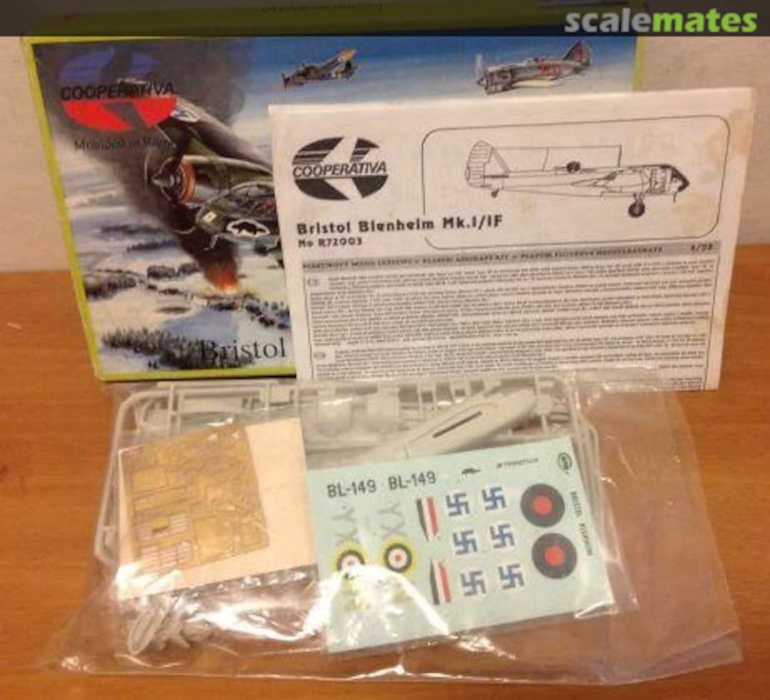 Contents Bristol Blenheim Mk.I/IF R72003 Cooperativa Contents Bristol Blenheim Mk.I/IF R72003 Cooperativa