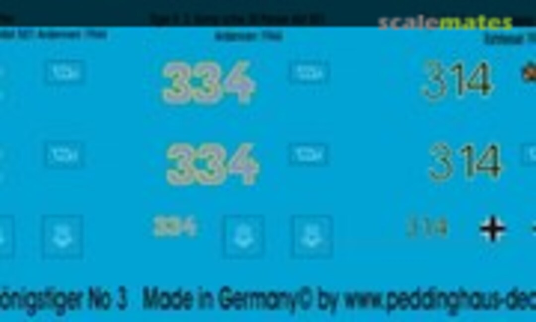 1:87 Königstiger (Peddinghaus-Decals EP 0989) EP 0989