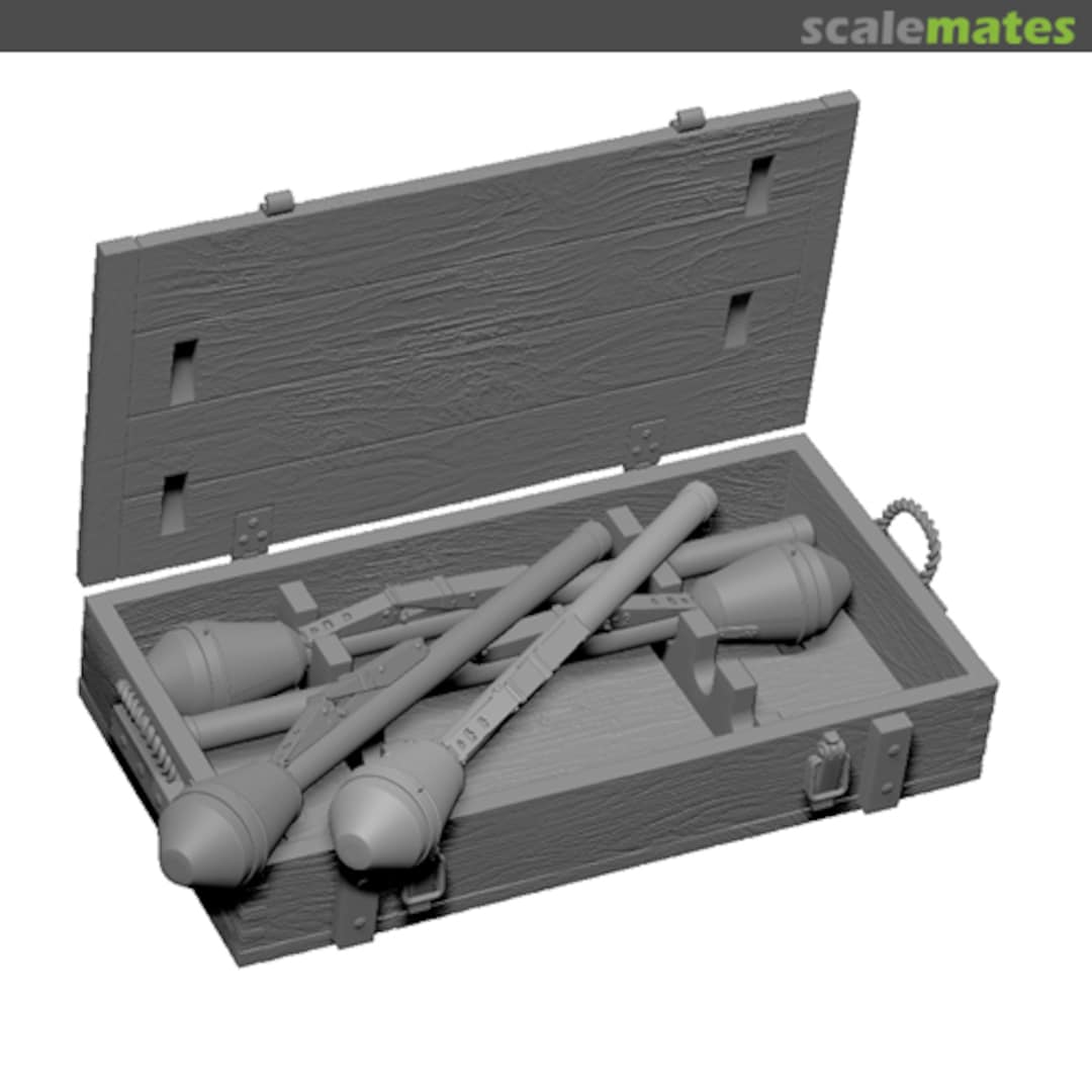 Boxart WWII German Panzerfaust with box 1:35 MM520 SOL Boxart WWII German Panzerfaust with box 1:35 MM520 SOL