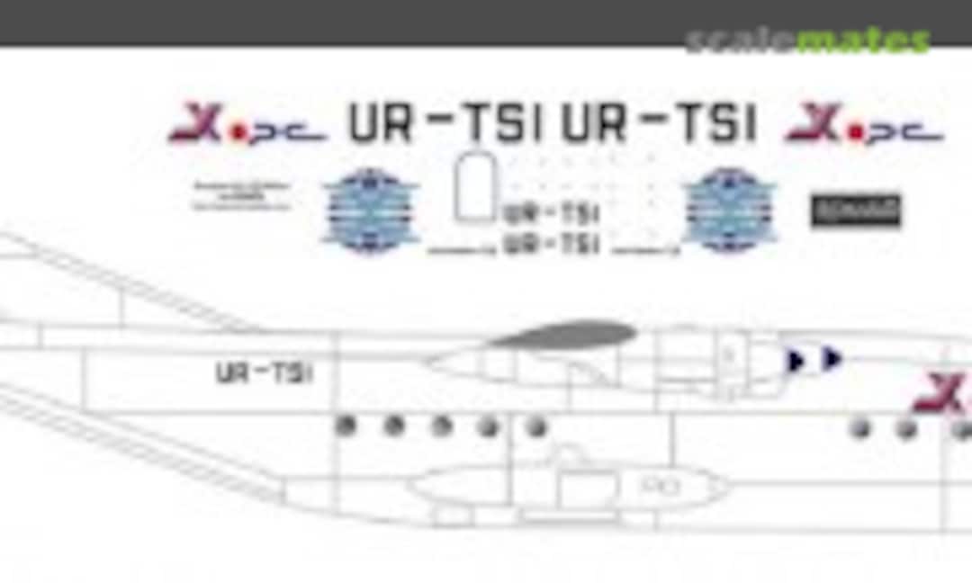 1:144 144298 Antonov An-12 Khors decal for aircraft model scale kit (BSmodelle BSM144298) BSM144298