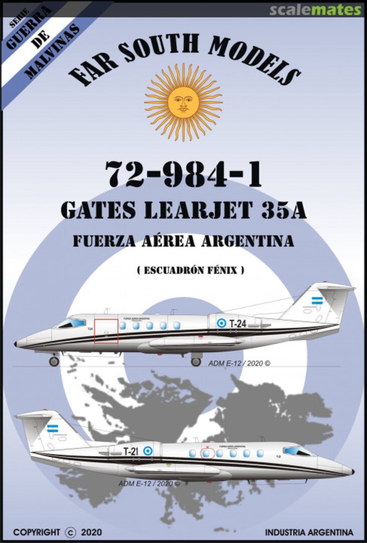 Boxart Gates Learjet 35A 72-984-1 Far South Models Boxart Gates Learjet 35A 72-984-1 Far South Models