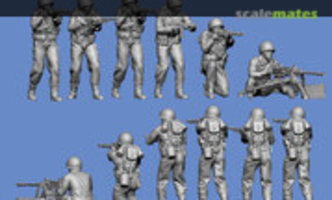 1:72 US Infantrymen I (Germania Figuren GF72-WW2-229) GF72-WW2-229