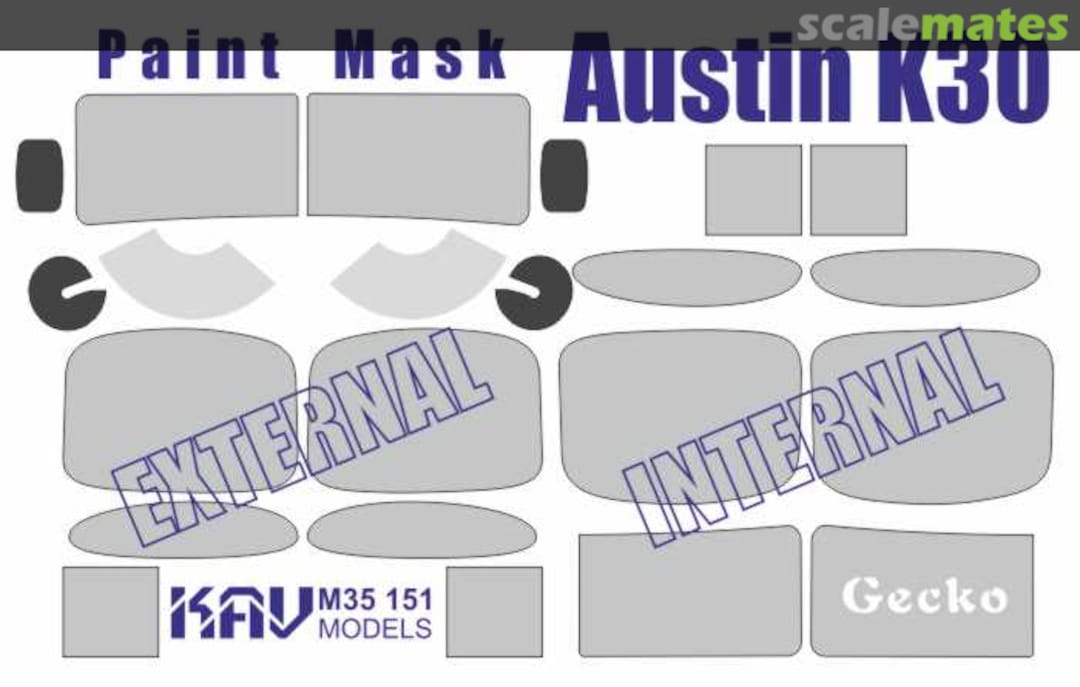 Boxart Austin K30 masks w/ Bonus mirror & reflectors KAV M35 151 KAV models