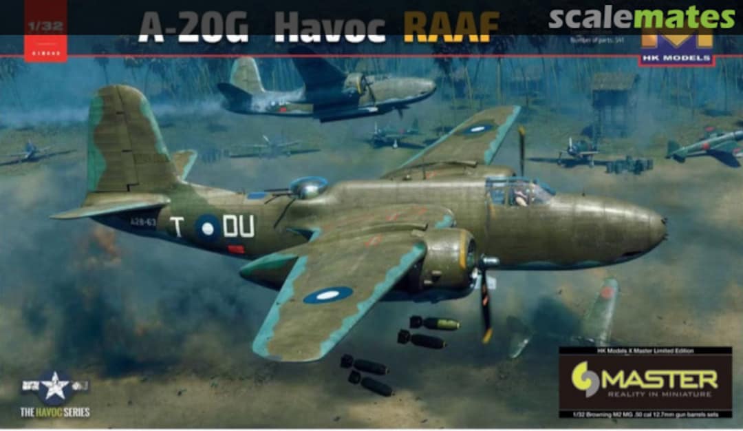 Boxart A-20G Havoc RAAF 01E042 HK Models Boxart A-20G Havoc RAAF 01E042 HK Models