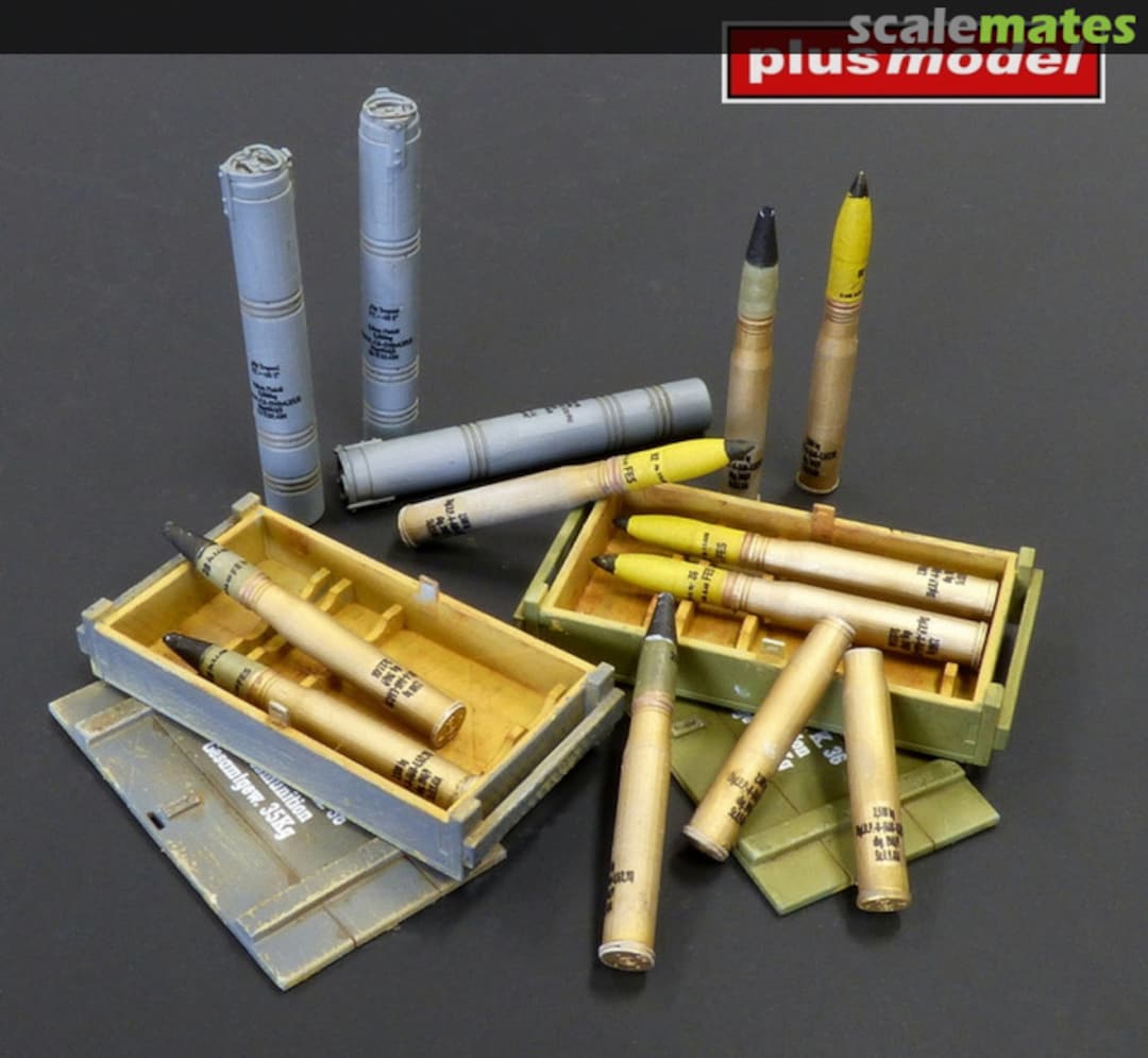 Boxart Ammunition 8,8 cm - Tiger I, Flak 88-16, 36, 37 DP3059 PlusModel Boxart Ammunition 8,8 cm - Tiger I, Flak 88-16, 36, 37 DP3059 PlusModel
