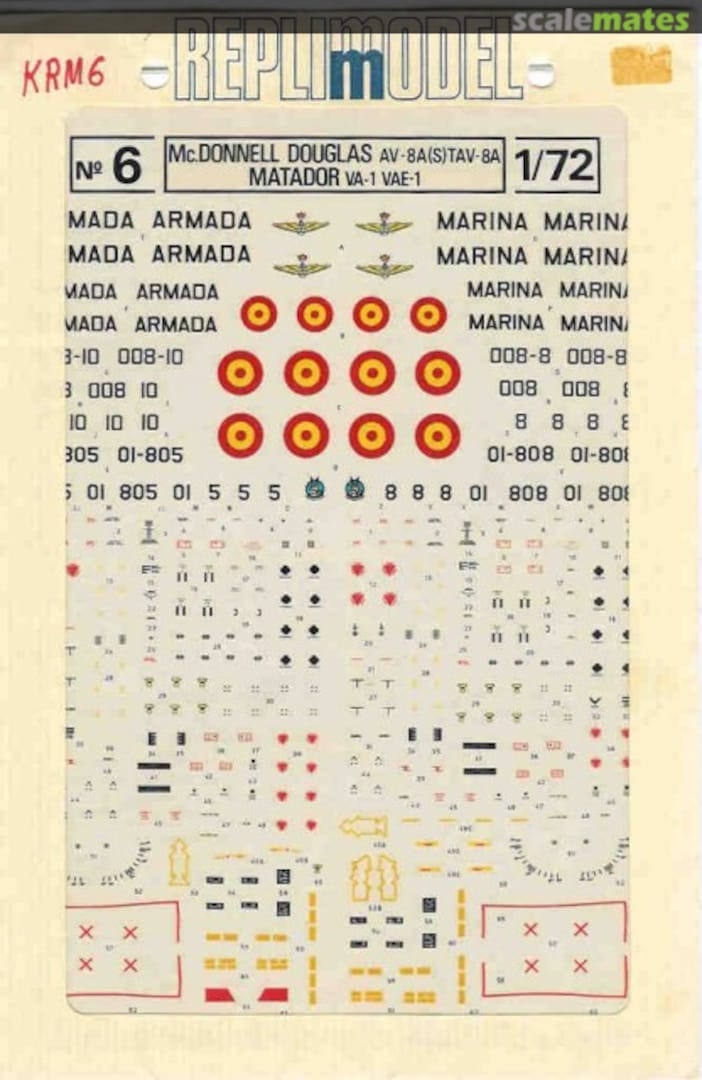 Boxart McDonnell Douglas AV-8A(S)TAV-8A 6-72 Replimodel Boxart McDonnell Douglas AV-8A(S)TAV-8A 6-72 Replimodel