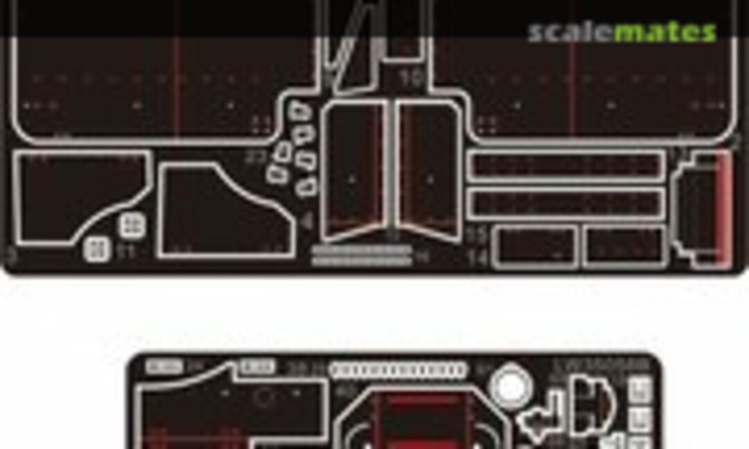 1:35 2cm flakvierling shield + barrels (Alliance Model Works LW35058) LW35058