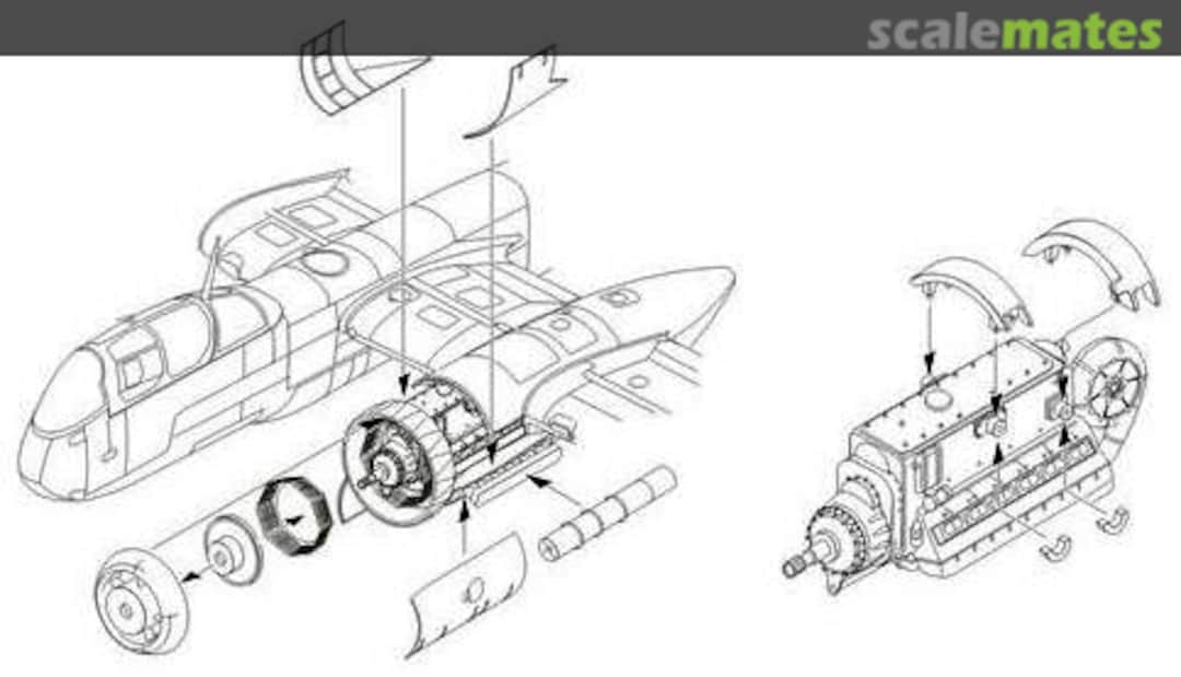 Boxart He 219A Engine set 5082 CMK Boxart He 219A Engine set 5082 CMK