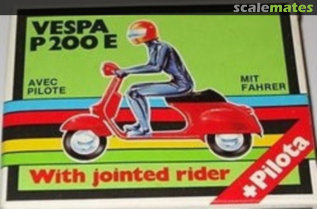 Boxart Vespa P 200 E With jointed rider CGGC Grisoni Boxart Vespa P 200 E With jointed rider CGGC Grisoni