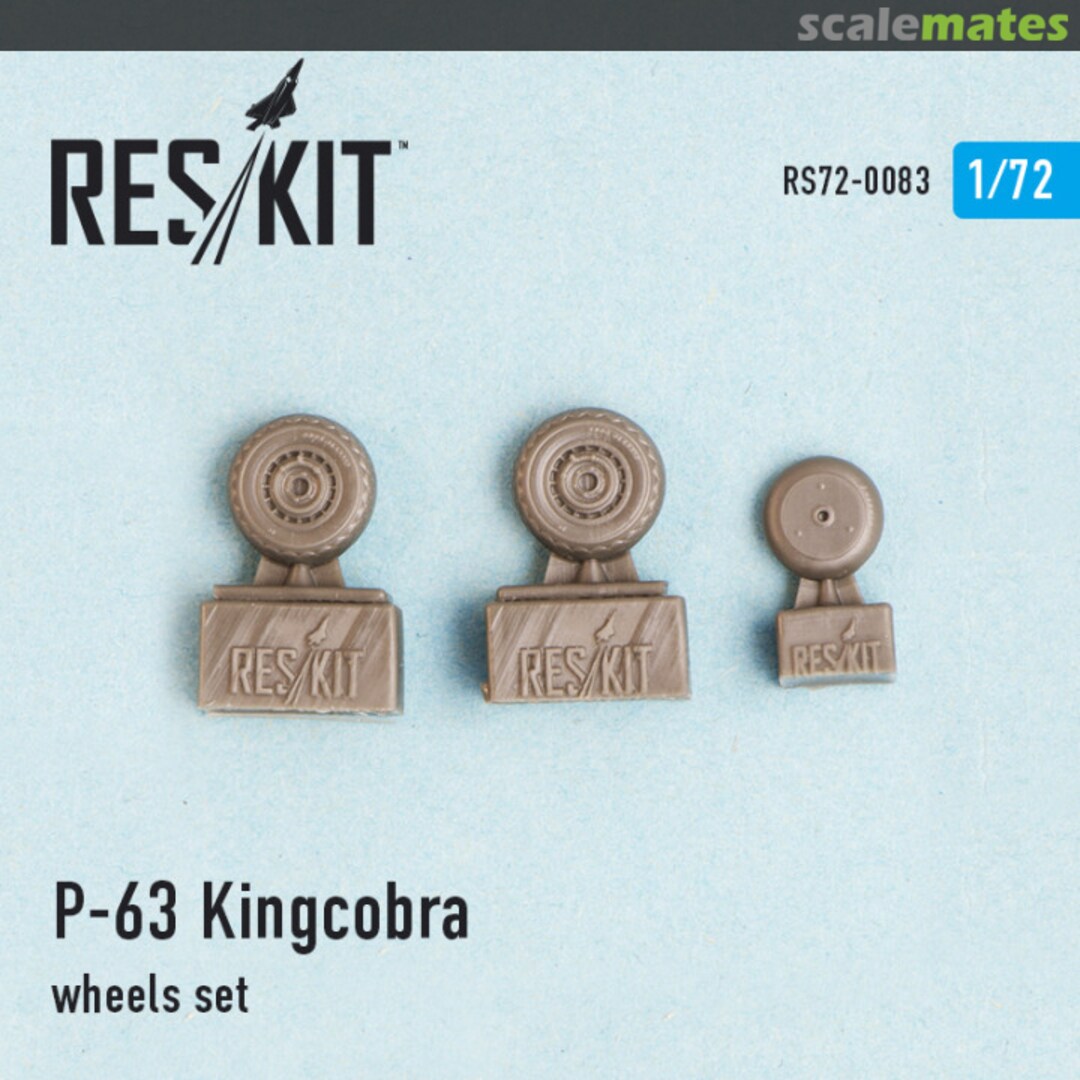 Boxart P-63 Kingcobra - wheels set RS72-0083 ResKit Boxart P-63 Kingcobra - wheels set RS72-0083 ResKit