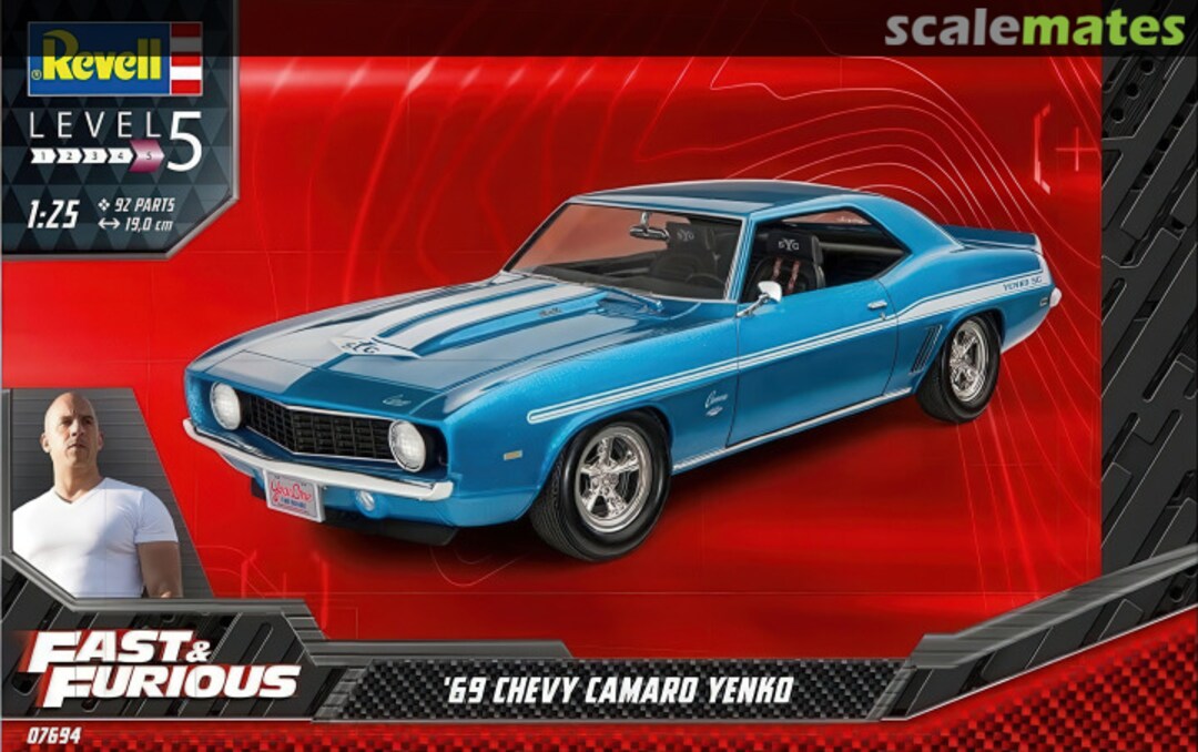 Boxart '69 Chevy Yenko Camaro 07694 Revell Boxart '69 Chevy Yenko Camaro 07694 Revell