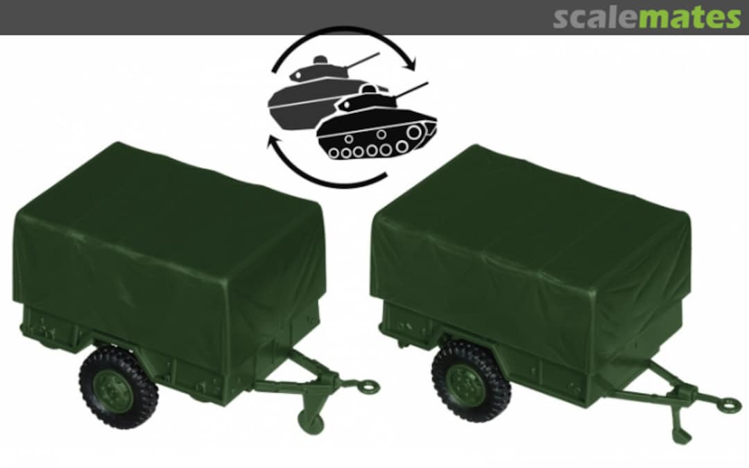 Boxart M101A1 & M105A2 Trailer 5180 Roco Minitanks Boxart M101A1 & M105A2 Trailer 5180 Roco Minitanks